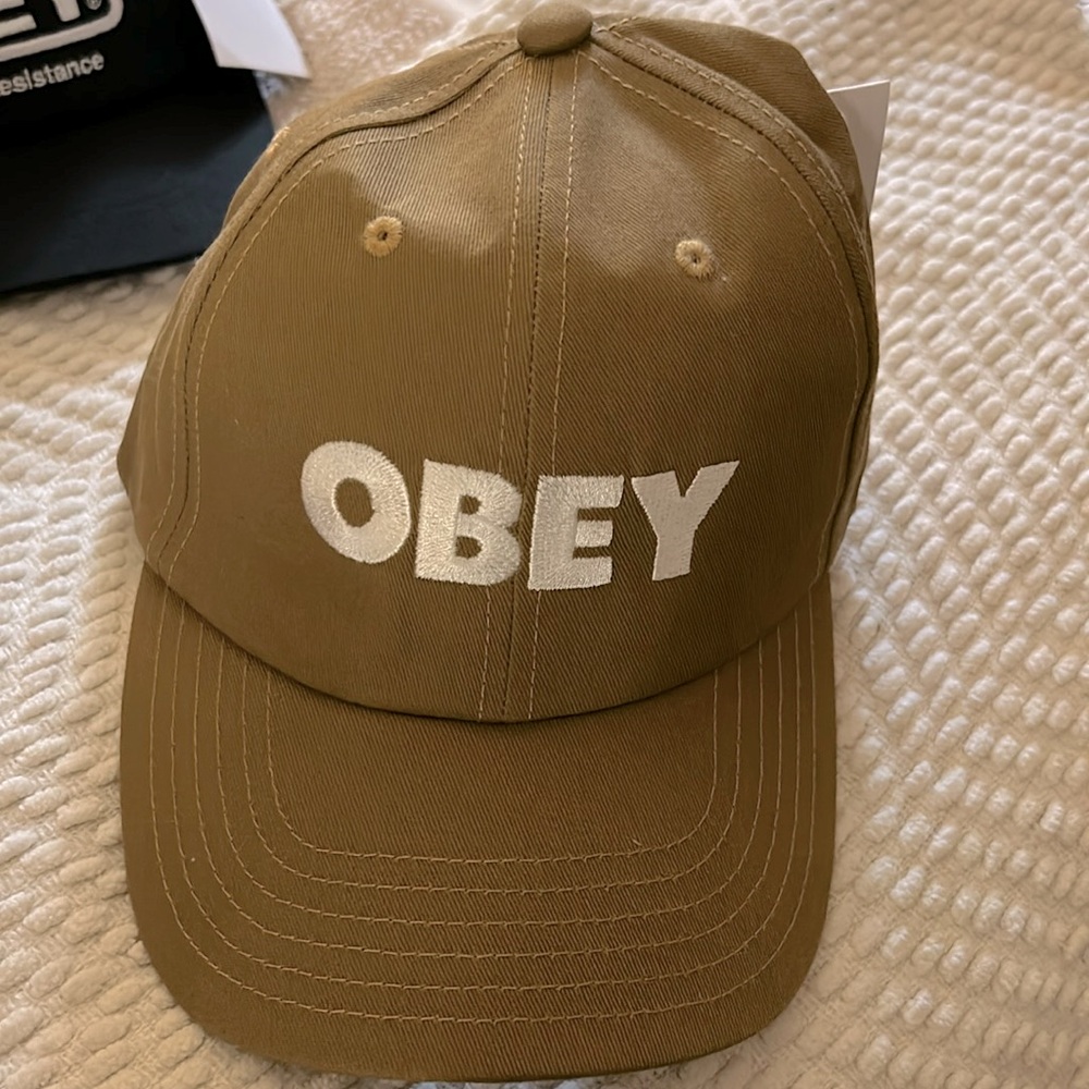 Khaki OBEY Hat